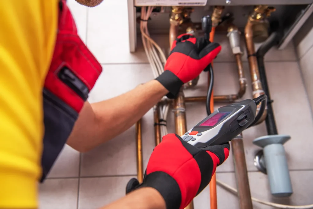 inspecting heating system
